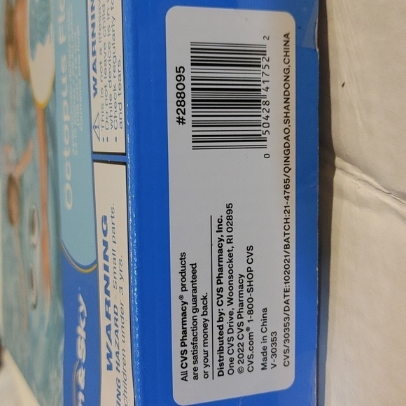 NWT (NEW) Sun & Sky Octopus Float For Children 53" X 29" - Picture 6 of 6